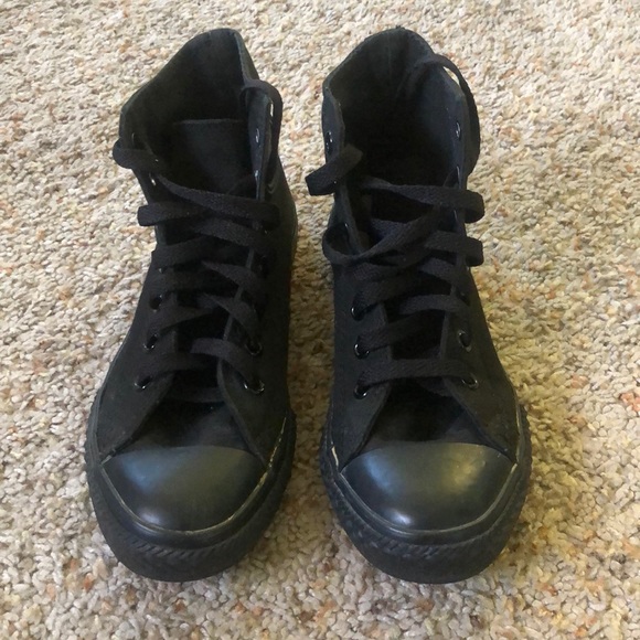 solid black high tops